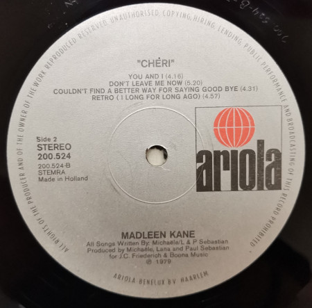 Madleen Kane – албум Chéri - Img 3