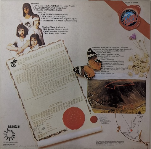 Manfred Mann's Earth Band – албум The Good Earth - Img 2