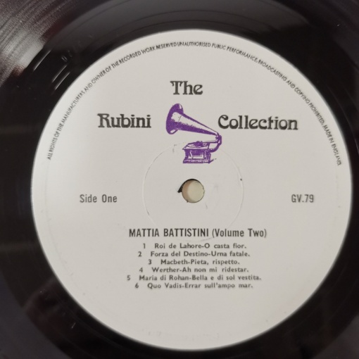 Mattia Battistini – албум Mattia Battistini Volume Two - Img 2