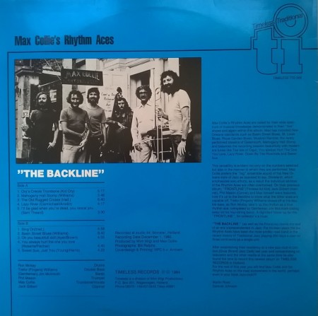 Max Collie Rhythm Aces ‎– албум The Backline VOL.2 - Img 2