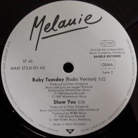 Melanie – сингъл Ruby Tuesday (Special Mix '89) - Img 4