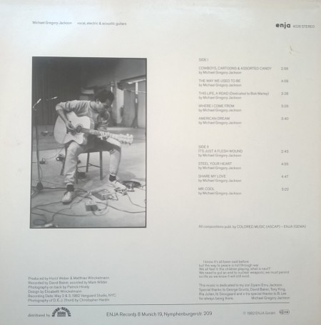 Michael Gregory Jackson ‎– албум Cowboys, Cartoons &amp; Assorted Candy... - Img 3