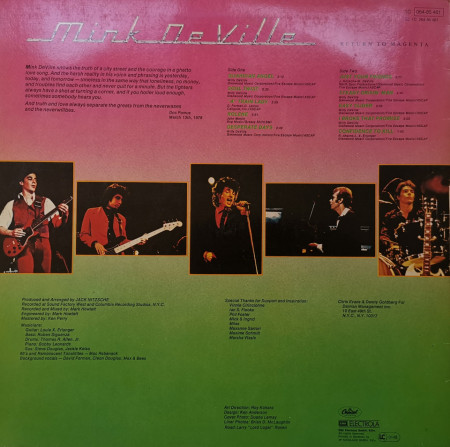 Mink DeVille – албум Return To Magenta - Img 2