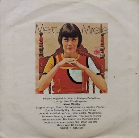 Mireille Mathieu – сингъл Akropolis Adieu - Img 2
