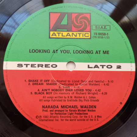 Narada Michael Walden – албум Looking At You, Looking At Me - Img 3