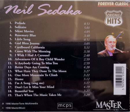 Neil Sedaka - албум Neil Sedaka (CD) - Img 2