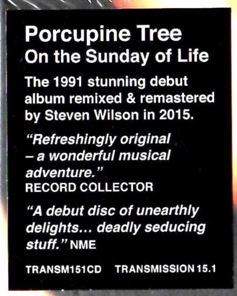 PORCUPINE TREE - ON THE SUNDAY OF LIFE (1xCD) - Img 2