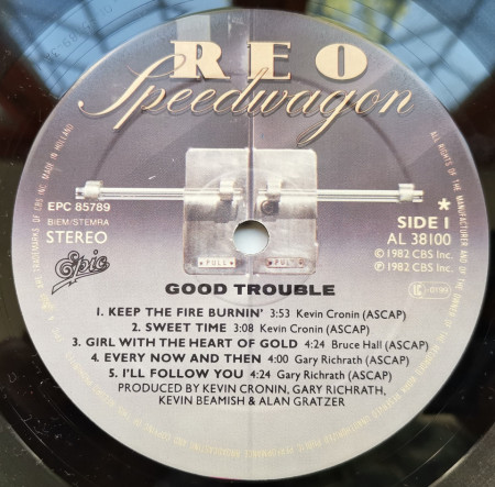 REO Speedwagon ‎– албум Good Trouble - Img 3