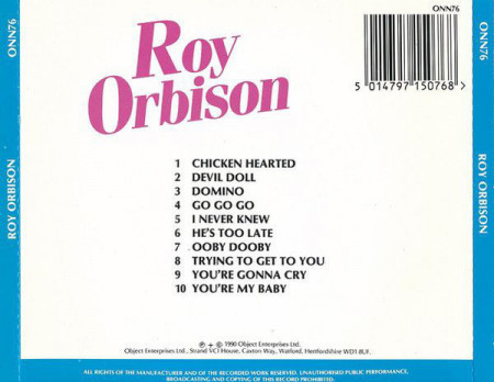 Roy Orbison ‎– албум Roy Orbison (CD) - Img 2