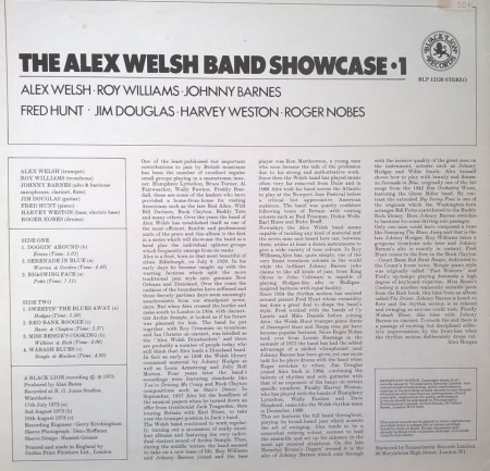 The Alex Welsh Band – албум Showcase 1 - Img 3