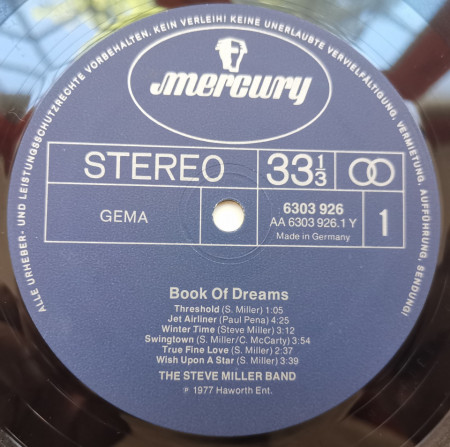 The Steve Miller Band – албум Book Of Dreams - Img 3