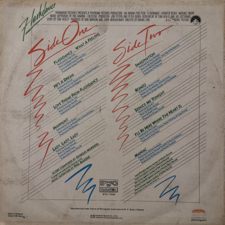 Various – албум Flashdance (Original Soundtrack From The Motion Picture) - Img 2