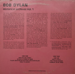 Bob Dylan – албум Historical Archives Vol. 1 - Img 2