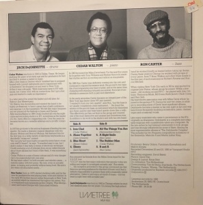 Cedar Walton, Ron Carter, Jack DeJohnette – албум Cedar Walton / Ron Carter / Jack DeJohnette - Img 2