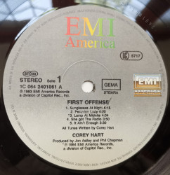Corey Hart – албум First Offense - Img 3