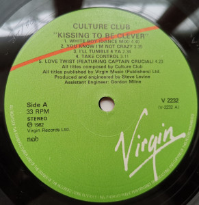 Culture Club – албум Kissing To Be Clever - Img 2