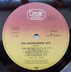 Duffo ‎– албум The Disappearing Boy - Img 3
