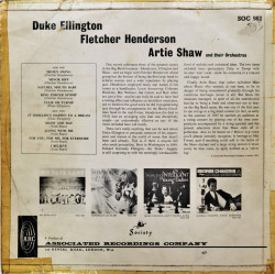 Duke Ellington / Fletcher Henderson / Artie Shaw – Duke Ellington, Fletcher Henderson, Artie Shaw And Their Orchestras - Img 3