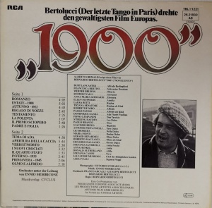 Ennio Morricone – албум 1900 (Original Soundtrack) - Img 2