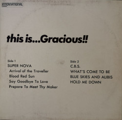 Gracious ‎– албум This Is...Gracious!! - Img 2