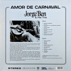 Jorge Ben and His Trio – албум Amor De Carnaval - Img 2