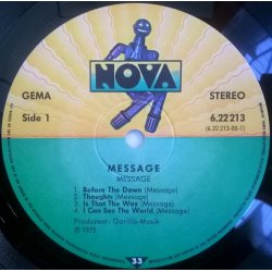 Message ‎– албум Message - Img 2