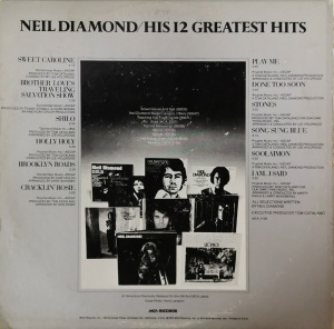 Neil Diamond – албум His 12 Greatest Hits - Img 2