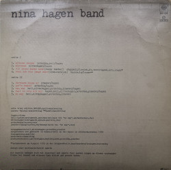 Nina Hagen Band – албум Unbehagen - Img 2
