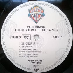 Paul Simon ‎– албум The Rhythm Of The Saints - Img 2