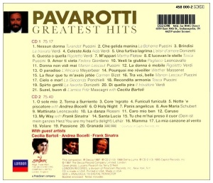 Pavarotti With Guest Stars Cecilia Bartoli, Andrea Bocelli, Frank Sinatra – албум Greatest Hits (The Ultimate Collection) (CD) - Img 2