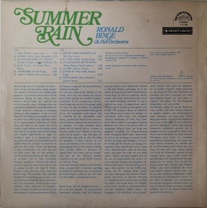 Ronald Binge & His Orchestra – албум Summer Rain - Img 3