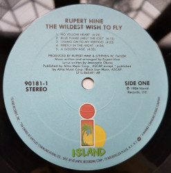 Rupert Hine ‎– албум The Wildest Wish To Fly - Img 3