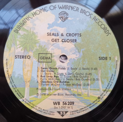 Seals & Crofts – албум Get Closer - Img 3