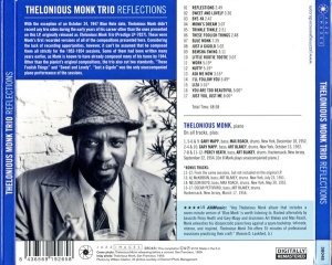 Thelonious Monk Trio – албум Reflections (CD) - Img 2