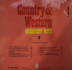 Unknown Artist ‎– албум Country & Western Greatest Hits II - Img 2