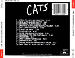 Andrew Lloyd Webber ‎– албум Cats - Deutsche Originalaufnahme (CD) - Img 2