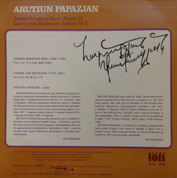 Arutiun Papazjan ‎– албум Arutiun Papazjan (ZSRR) - Img 2