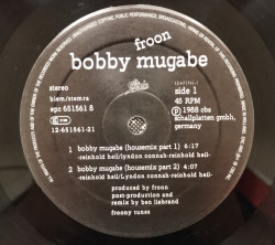 Froon – сингъл Bobby Mugabe (Ben Liebrand Re-mix) - Img 2