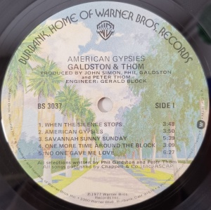 Galdston and Thom – албум American Gypsies - Img 3