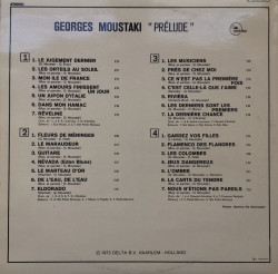 Georges Moustaki – албум Prelude - Img 2