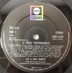 Ike and Tina Turner – албум Sixteen Great Performances - Img 3