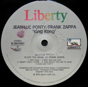 Jean-Luc Ponty – албум King Kong: Jean-Luc Ponty Plays The Music Of Frank Zappa - Img 3