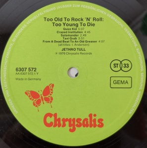 Jethro Tull – албум Too Old To Rock 'N' Roll: Too Young To Die! - Img 2