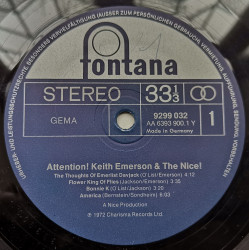 Keith Emerson & The Nice – албум Attention! Keith Emerson & The Nice - Img 3
