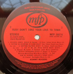 Kenny Rogers – албум Ruby Don't Take Your Love To Town - Img 3