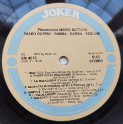 Mario Battaini – албум Passo Doppio Samba Rumba - Beguine - Img 3