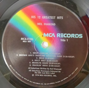Neil Diamond – албум His 12 Greatest Hits - Img 3