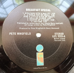 Pete Wingfield – албум Breakfast Special - Img 3