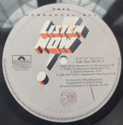 Phil Manzanera / 801 – албум Listen Now - Img 3