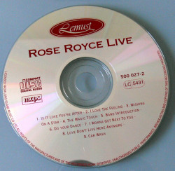 Rose Royce – албум Greatest Hits - Live In Concert (CD) - Img 3
